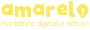 Logo Amarelo Marketing - Sendo a Letra 'O' uma lâmpada